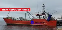 Kapal untuk pengolahan dan pengiriman ikan untuk dijual