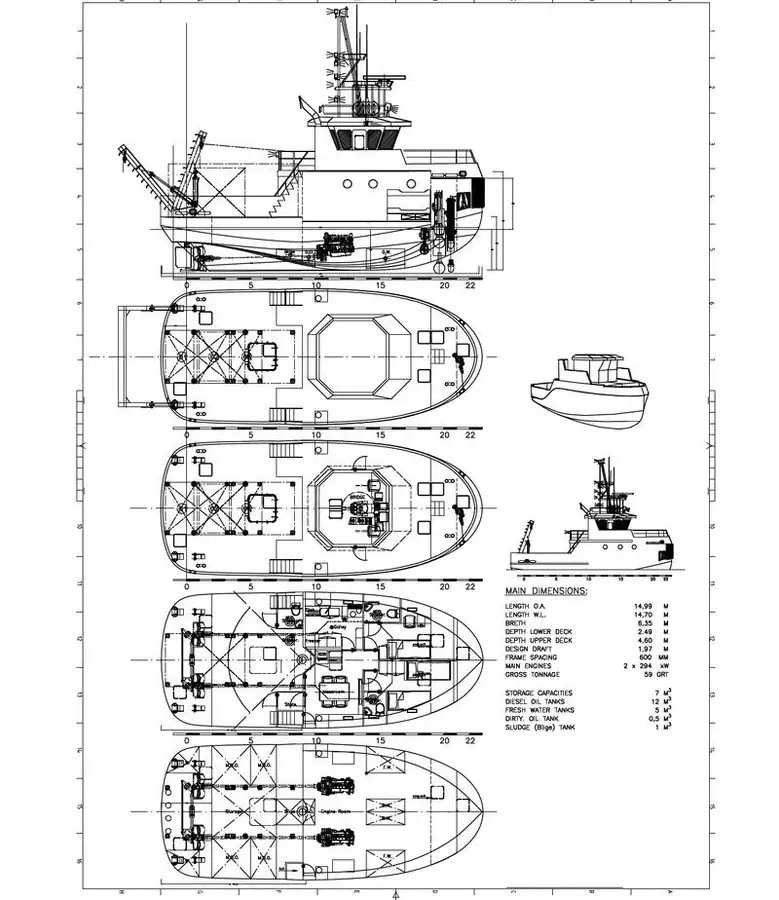 Kapal tunda untuk dijual
