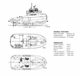 Kapal tunda untuk dijual