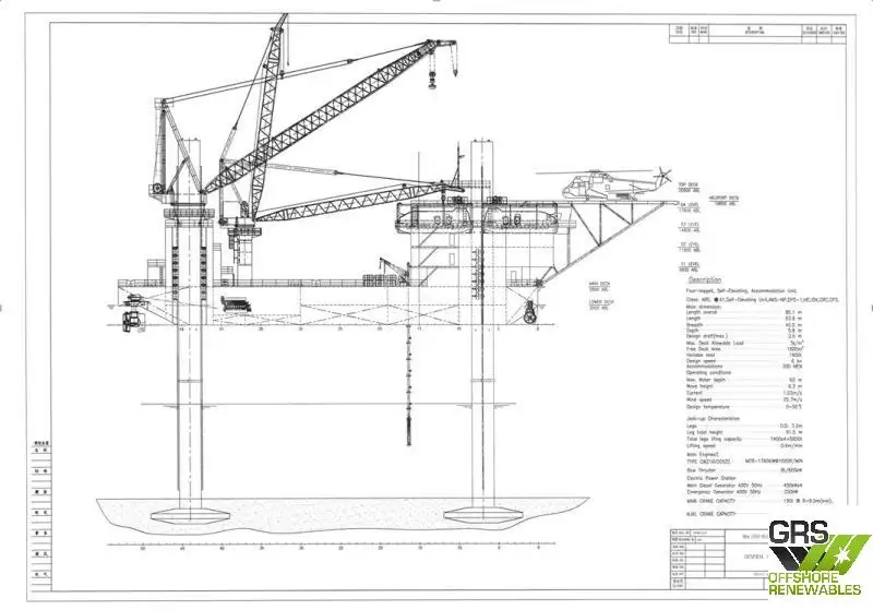 Rig pengeboran lepas pantai untuk dijual