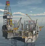 Rig pengeboran lepas pantai untuk dijual